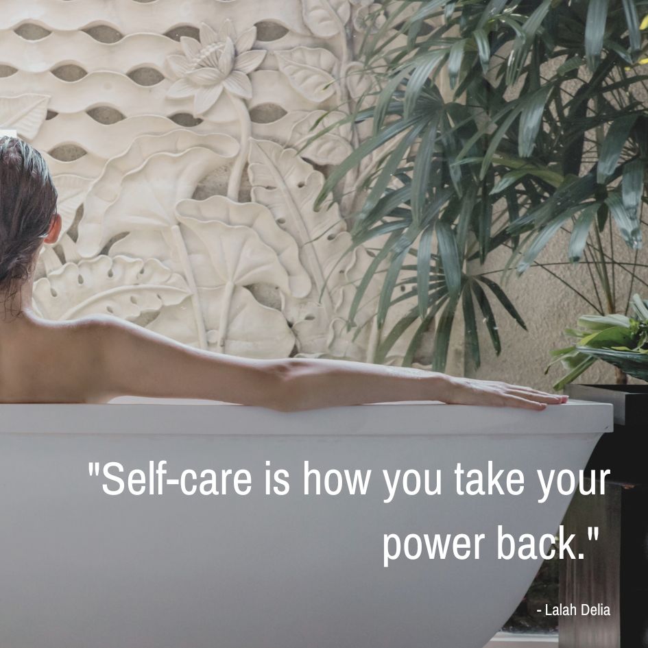 Self-care, take your power back!</p>
<p>"Self-care is how you take your power back." - Lalah Delia #self-care #self-carelalahdelia
