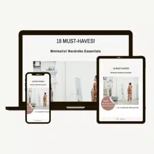 18 MUST-HAVES! Minimalist Wardrobe Essentials Free E-book #minimalistwardrobeessentials #wardrobeessentials