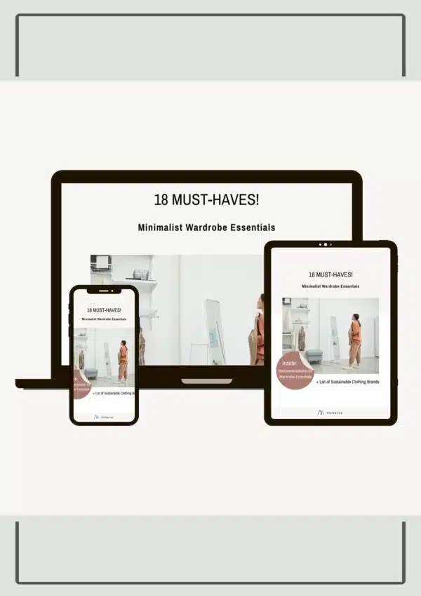 18 MUST-HAVES! Minimalist Wardrobe Essentials Free E-book #minimalistwardrobeessentials #wardrobeessentials