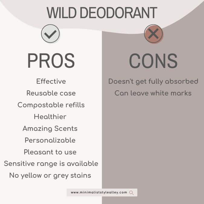 Wild Deodorant Pros and Cons</p>
<p>#WildDeodorantreview<br />
#wilddeodorantprosandcons<br />
