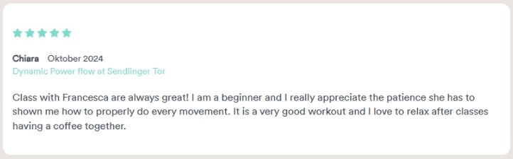 SparklinYoga with Francesca review 3